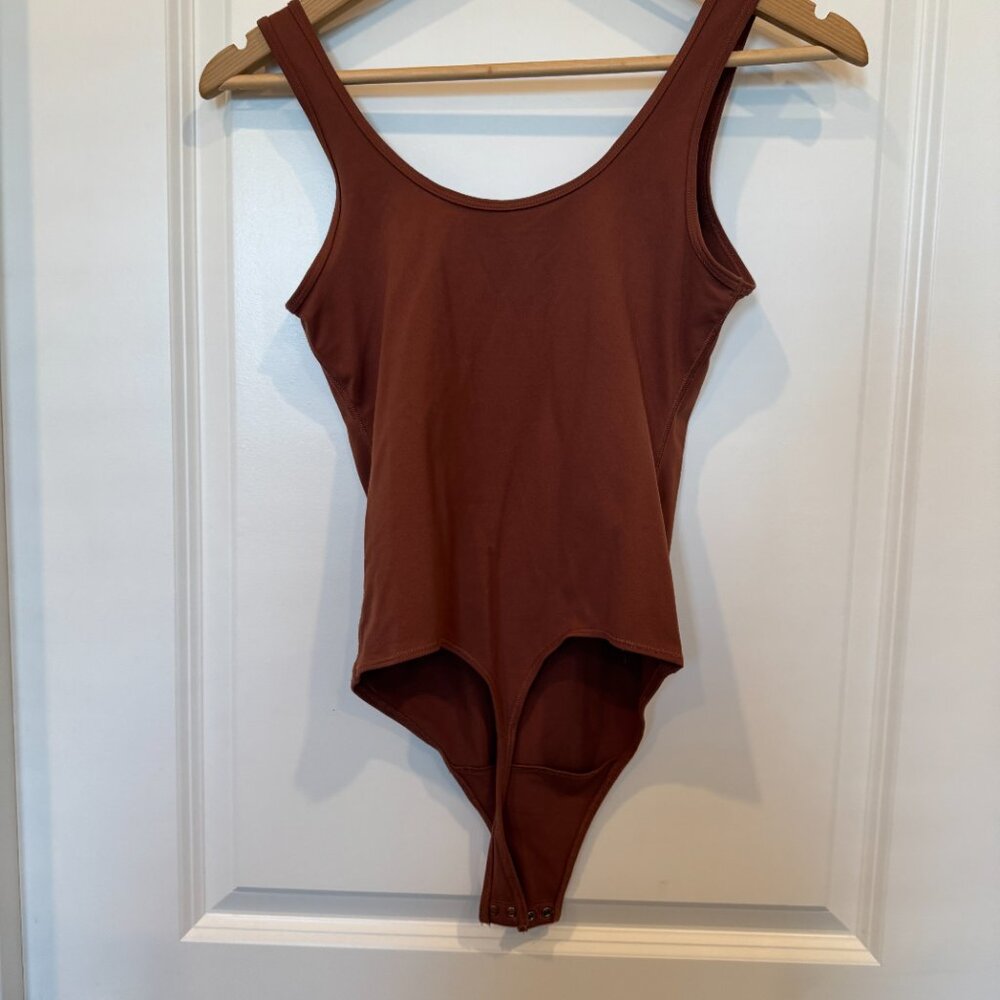 Abercrombie & Fitch Soft Collection brown seamless body suit S NWOT - Picture 4 of 5